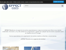Tablet Screenshot of effect-events.com
